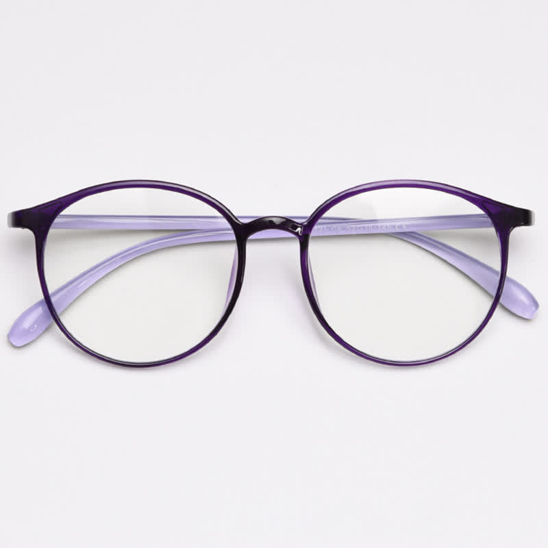 Spykay™ EG26865 Large Round Frame Anti-blue Light Simple Classic Lightweight Glasses