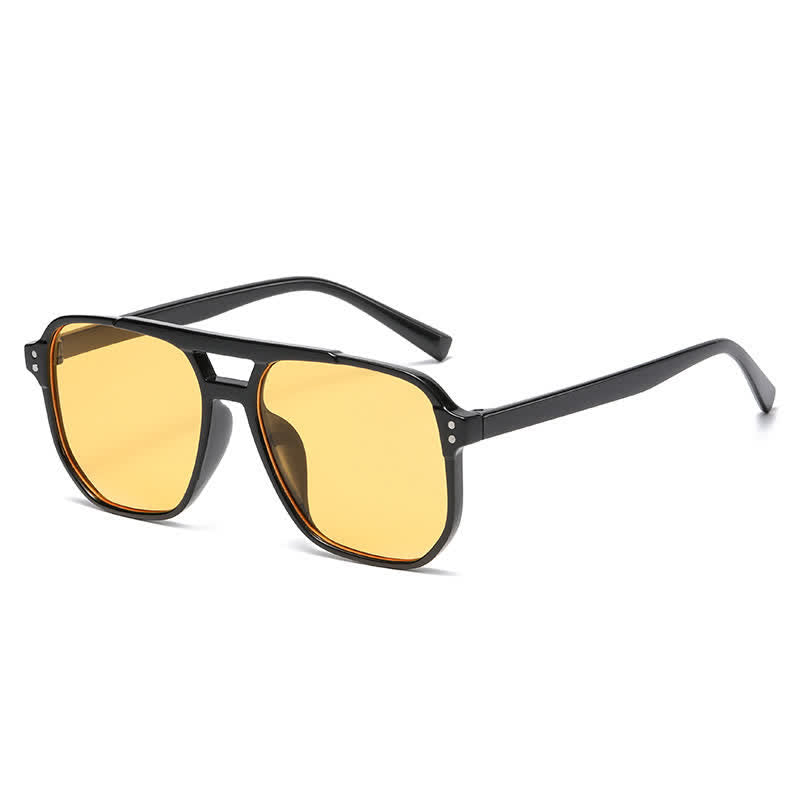Spykay™ SG60735 Vintage Double Bridges Tinted Aviator Sunglasses