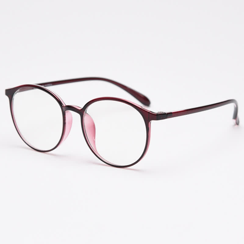 Spykay™ EG26865 Large Round Frame Anti-blue Light Simple Classic Lightweight Glasses