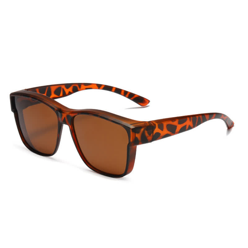 Spykay™ SG61007 Fit Over Glasses Square Frame Polarized Sunglasses for Women Men