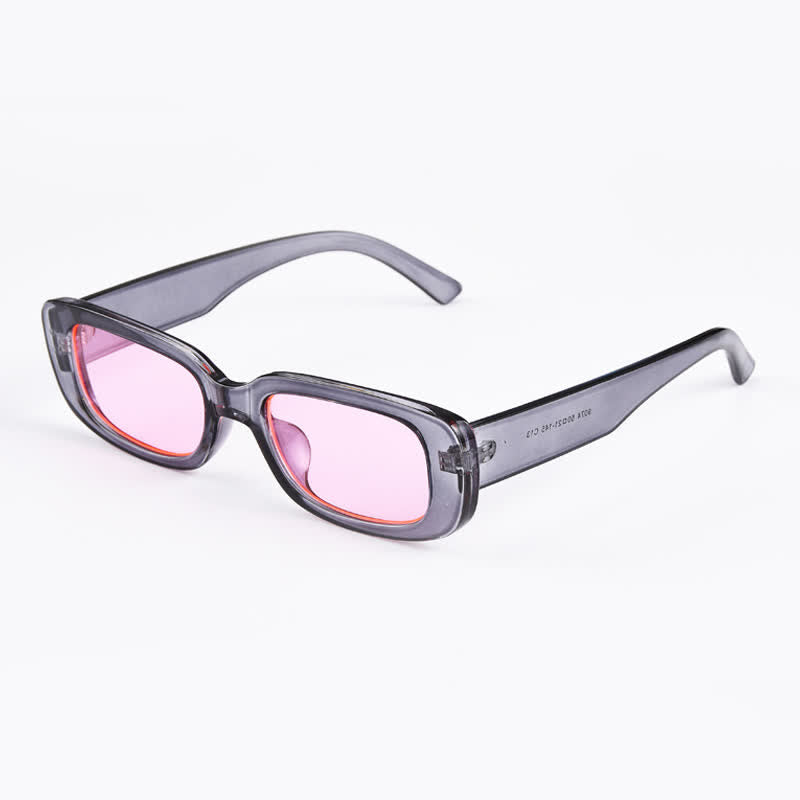 Spykay™ SG60996 Rectangle Small Thick Frame Vintage Sunglasses