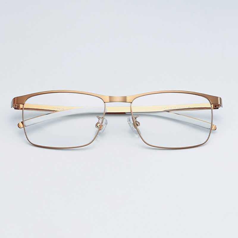 Spykay™ EG26852 Rectangle Titanium Frame Anti-blue Light Classic Glasses