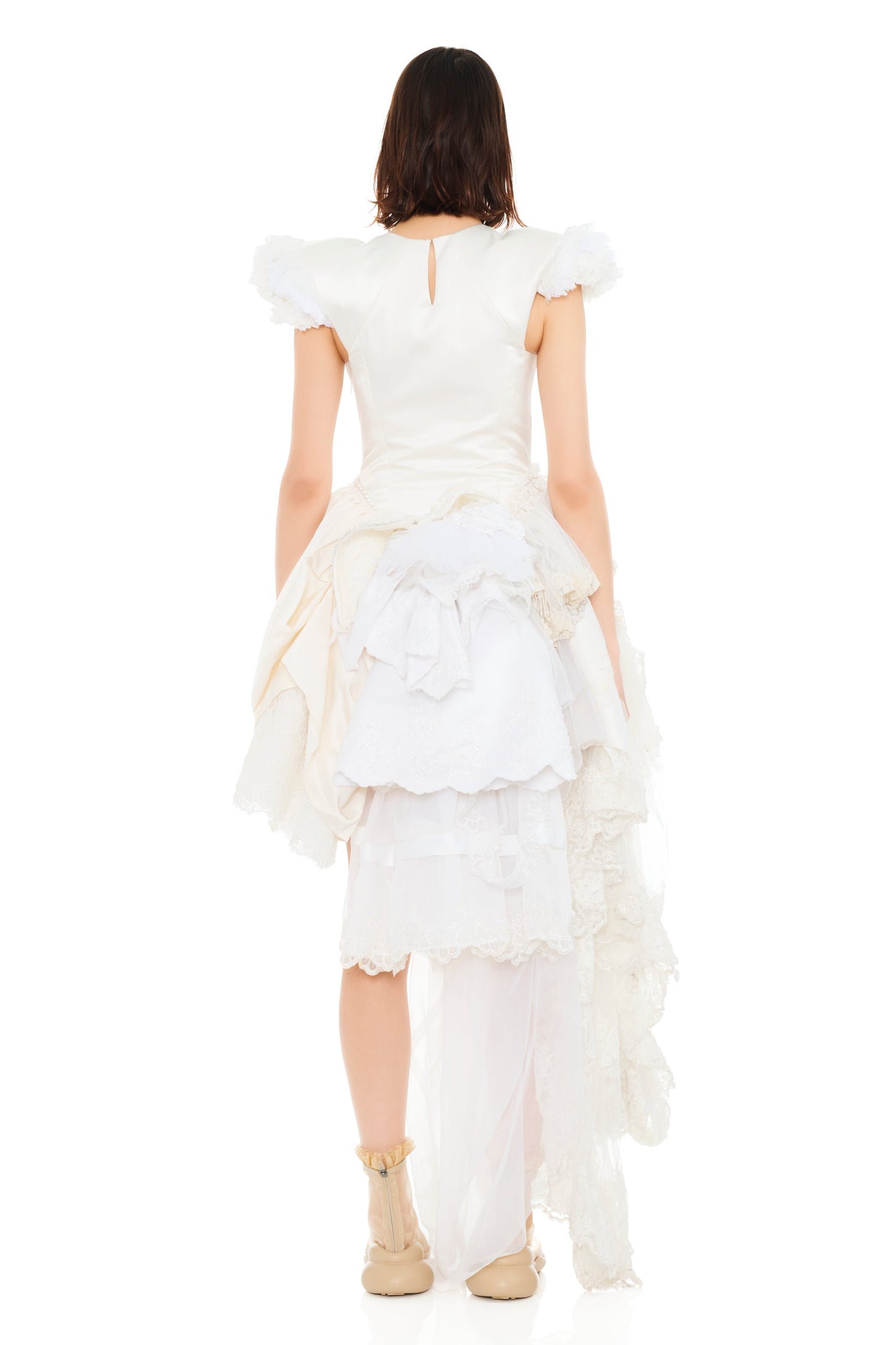 AVA BONED CORSET UPCYCLE WEDDING DRESS GOWN