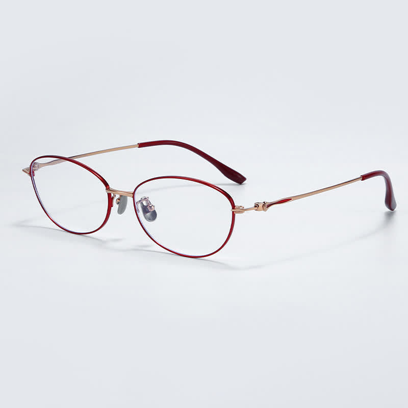 Spykay™ EG26856 Butterfly Titanium Lightweight Frame Anti-blue Light Simple Glasses