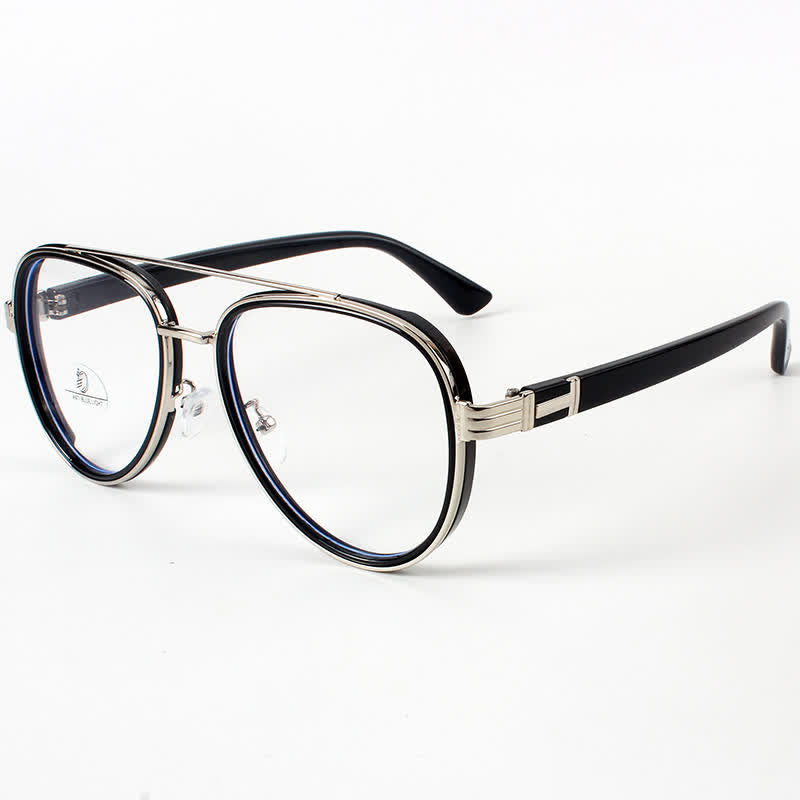 Spykay™ EG26816 Fashion Double Bridges Anti-blue Light Oversized Aviator Glasses