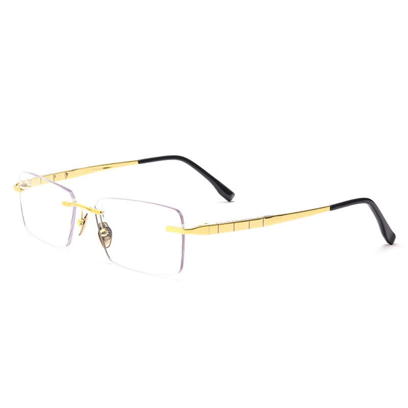 Spykay™ EG26903 Retro Simple Rectangle Frame Anti-blue Light Hipster Rimless Glasses