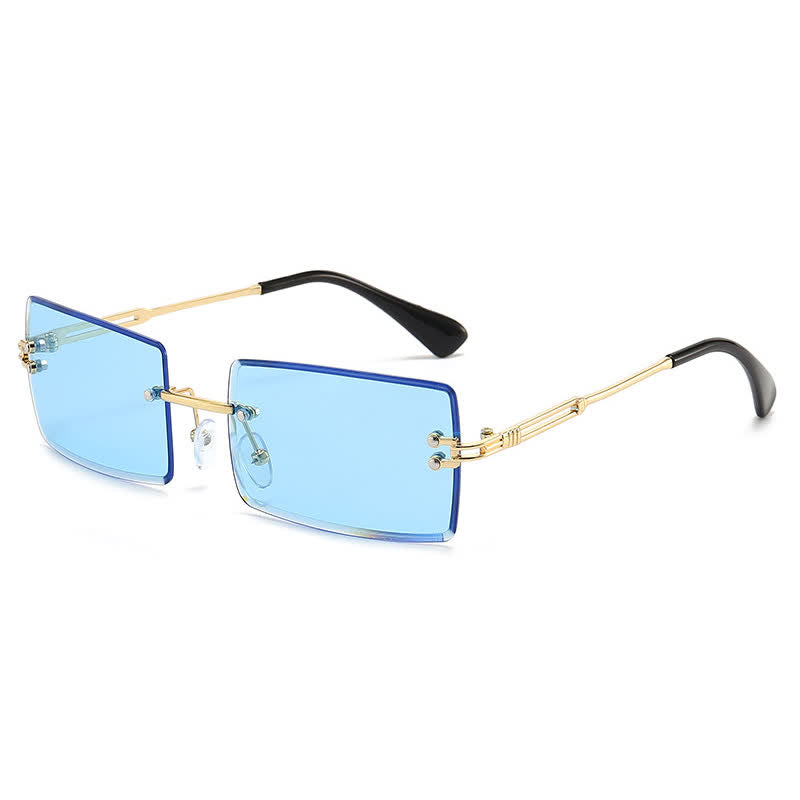 Spykay™ SG60744 Rimless Rectangle Frame Fashion Sunglasses