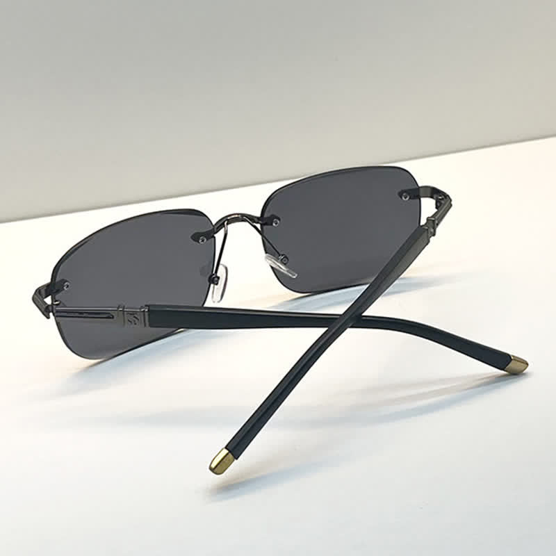 Spykay™ SG61004 Classic Square Frame Rimless Retro Sunglasses For Fishing