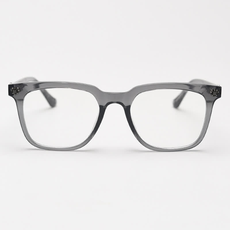 Spykay™ EG26839 Classic Cross Decor Square Frame Anti-blue Light Glasses