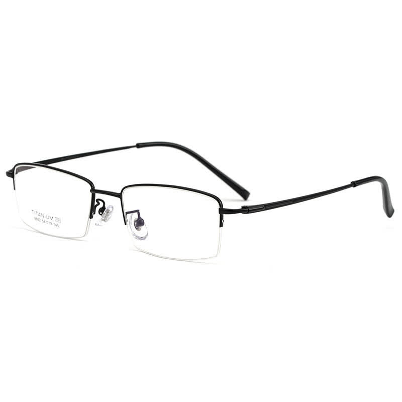 Spykay™ EG26844 Semi-Rimless Rectangle Titanium Frame Anti-blue Light Simple Glasses