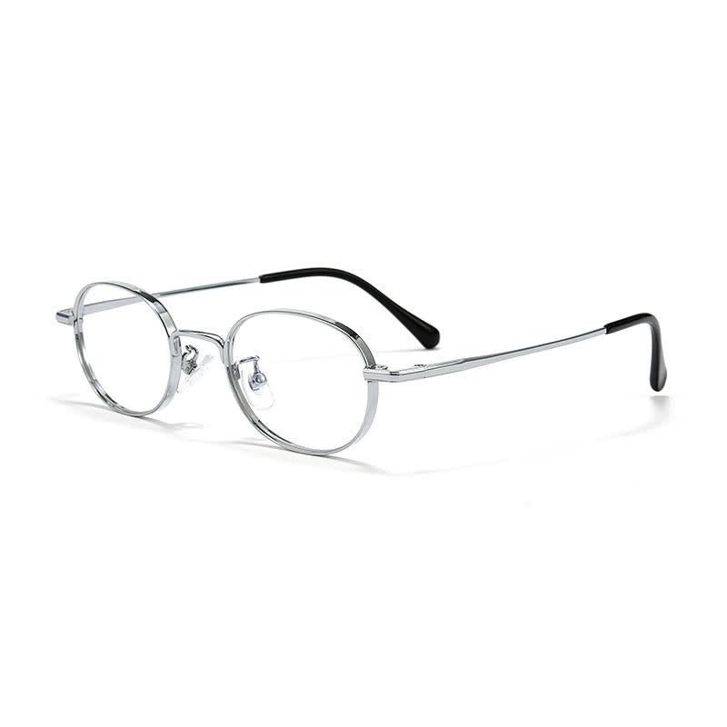 Spykay™ EG26933 Titanium Oval Frame Retro Anti-blue Light Glasses