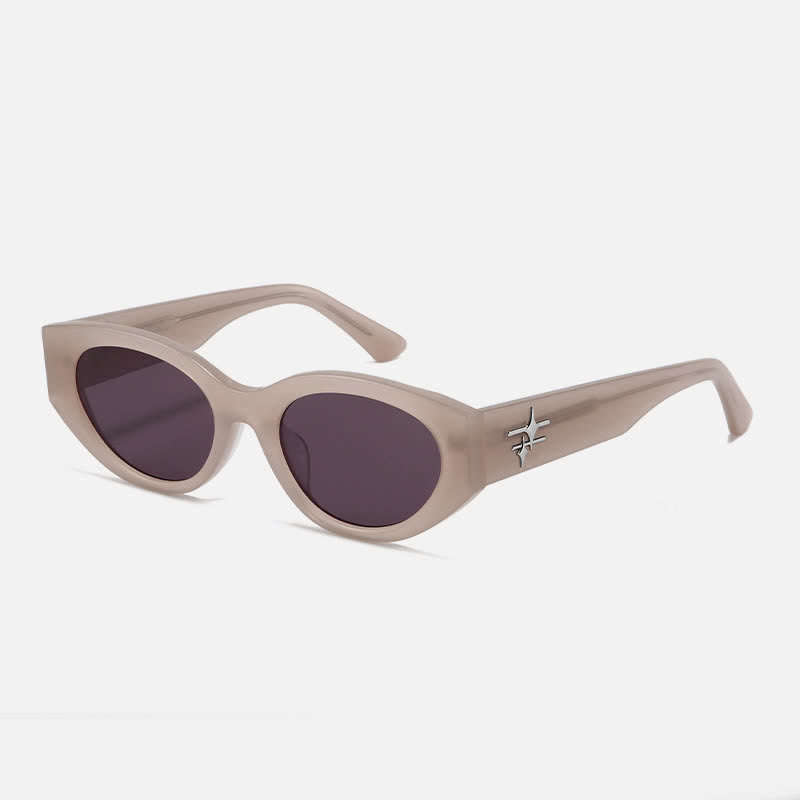 Spykay™ SG60781 Cat-Eye Polarized Star Temples Sunglasses with Nylon Lenses