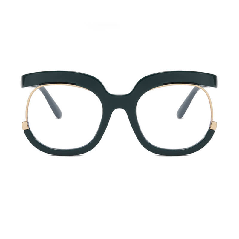 Spykay™ EG26670 Anti-blue Light Round Frames Owl Oversized Eyeglasses