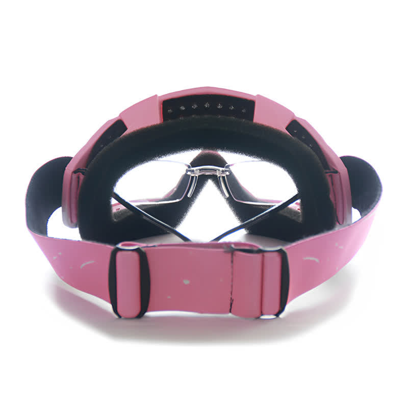 Spykay™ SG61025 Pink Over Glasses Windproof Ski Goggles Motorcycle Goggles for Men Women