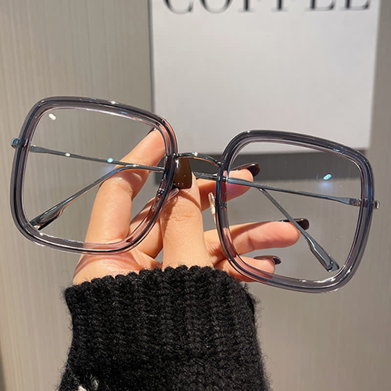 Spykay™ EG26796 Oversized Square Frame Anti-blue Light Classic Glasses