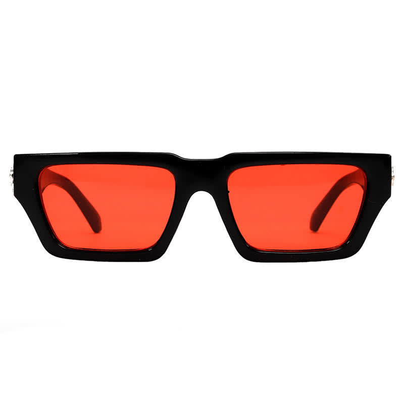 Spykay™ SG61019 Unsiex Rhinestone Cross Decor Square Frame Sunglasses