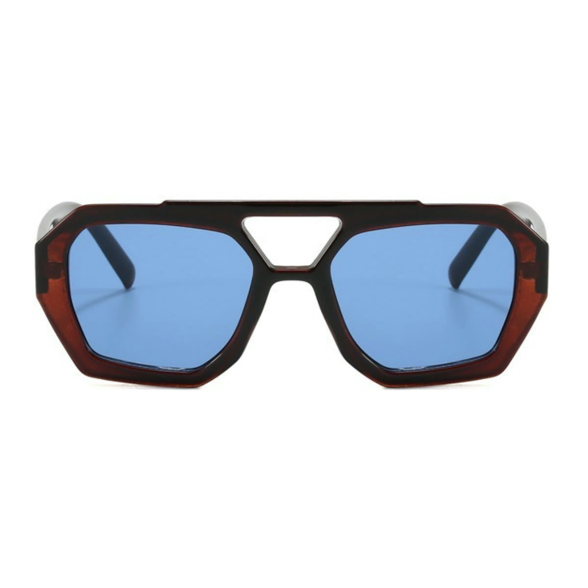 Spykay™ SG1024 Unique Double Bar Irregular Personality Retro Sunglasses