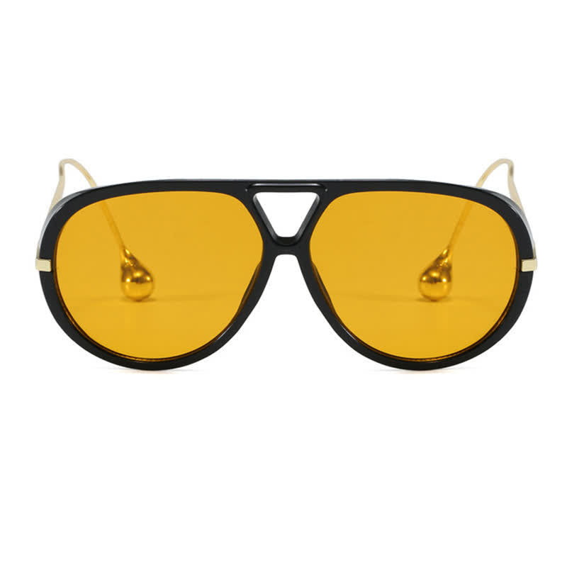 Spykay™ SG60673 Double Bridges Metal Temples Aviator Sunglasses