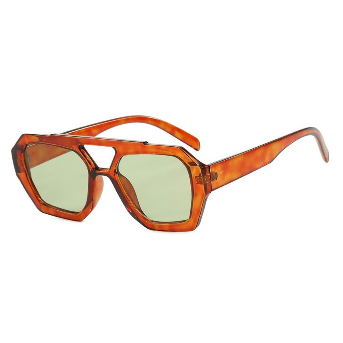 Spykay™ SG1024 Unique Double Bar Irregular Personality Retro Sunglasses