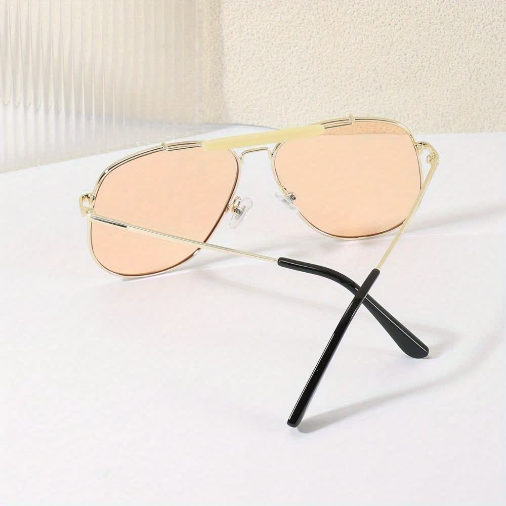 Spykay™ SG60828 Double Bridges Oversized Frame Hipster Aviator Sunglasses