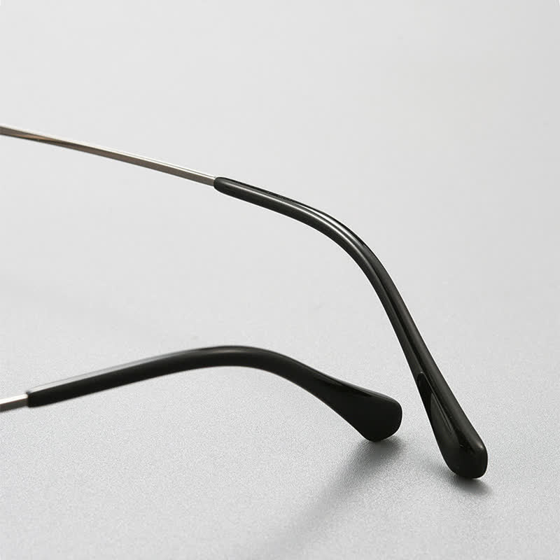 Spykay™ EG26933 Titanium Oval Frame Retro Anti-blue Light Glasses