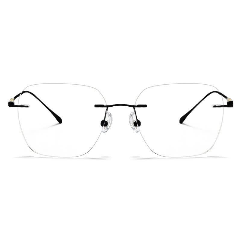 Spykay™ EG26917 Unsiex Retro Square Titanium Frame Anti-blue Light Rimless Glasses