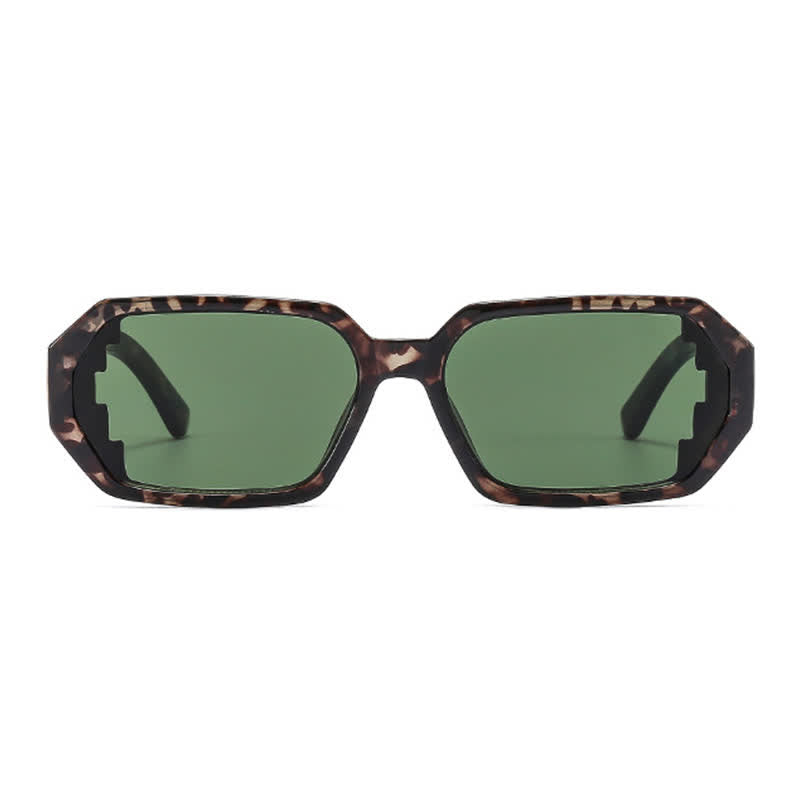 Spykay™ SG60689 Unisex Leopard Pattern Geometric Frame Sunglasses