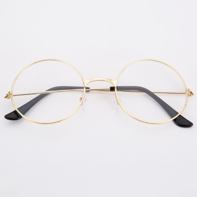 Spykay™ EG26874 Retro Round Frame Metal Anti-blue Light Glasses for Women Men
