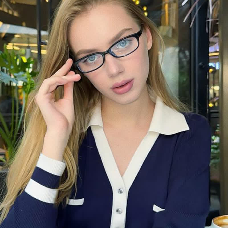Spykay™ EG26884 Anti-blue Light Small Rectangle Frame Y2K Hipster Eyeglasses