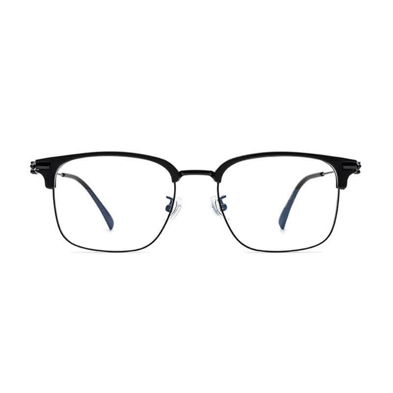 Spykay™ EG26924 Retro Gothic Cross Unisex Square Frame Anti-blue Light Browline Glasses