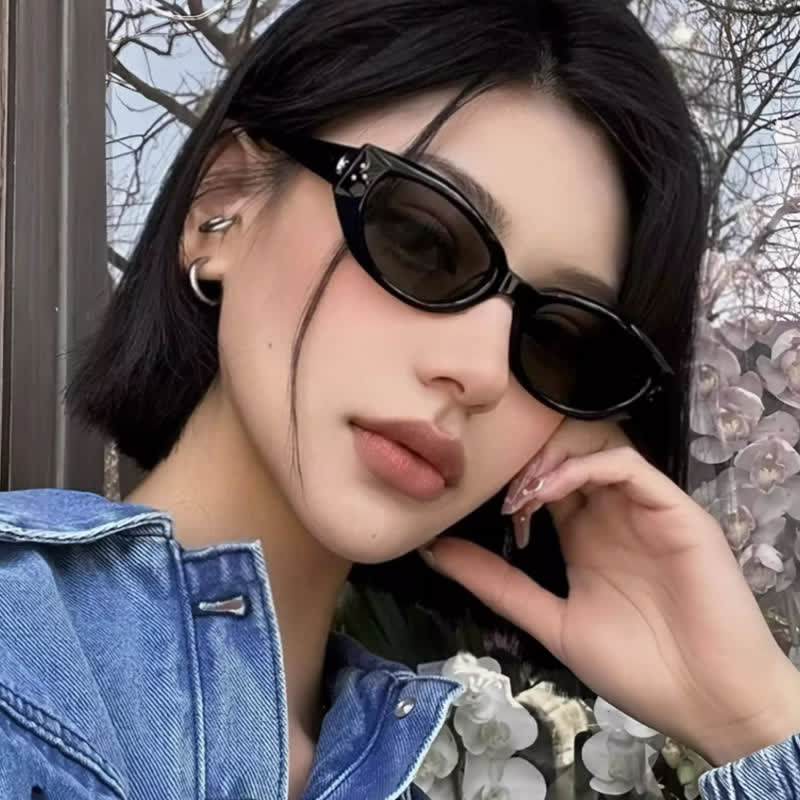 Spykay™ SG60782 'U' Design Cat-Eye Fashion Sunglasses with Nylon Lenses
