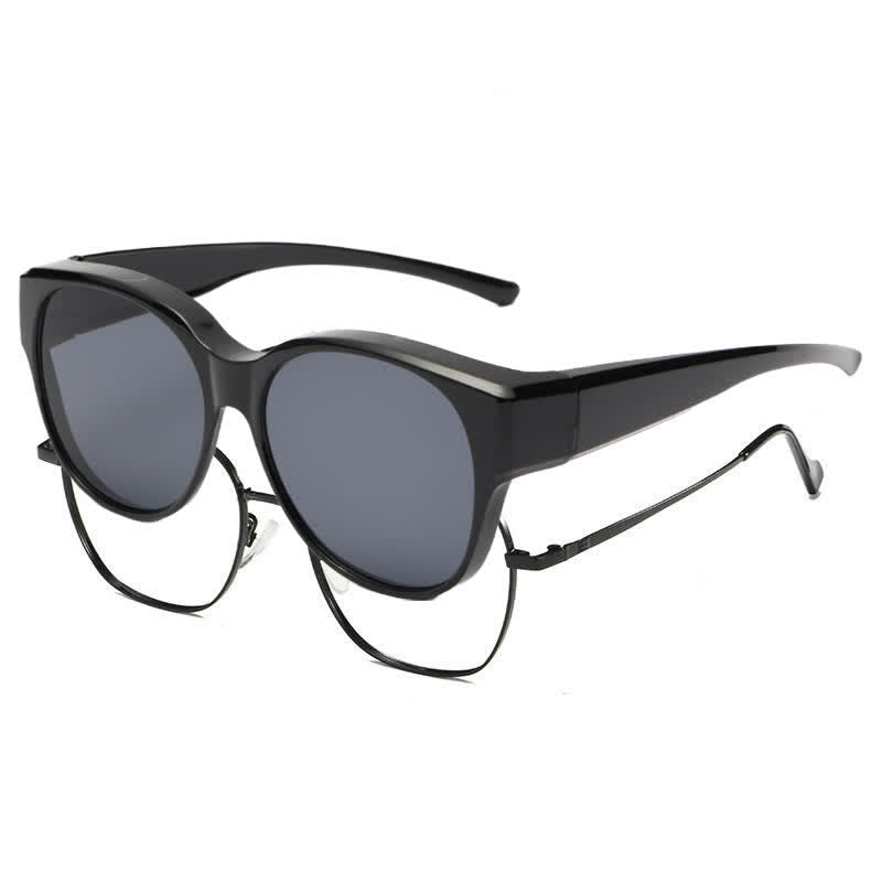 Spykay™ SG60901 Polarized Round Frame Driving Sunglasses Fit Over Glasses for Women Men