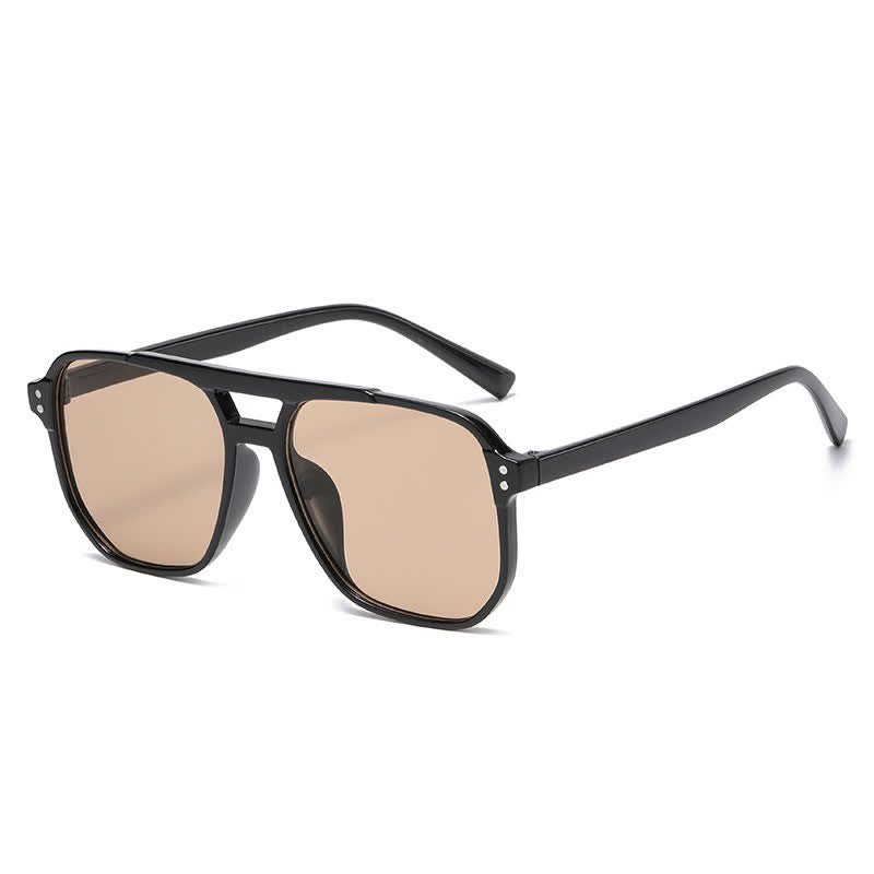 Spykay™ SG60735 Vintage Double Bridges Tinted Aviator Sunglasses