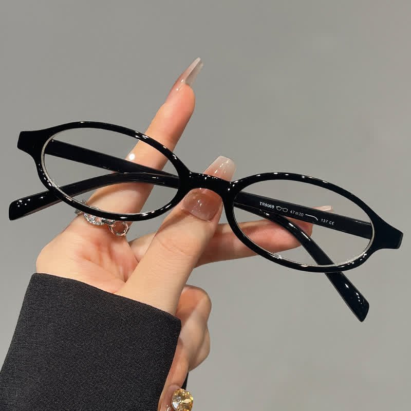 Spykay™ EG26885 Anti-blue Light Retro Small Oval Frame Y2K Hipster Eyeglasses