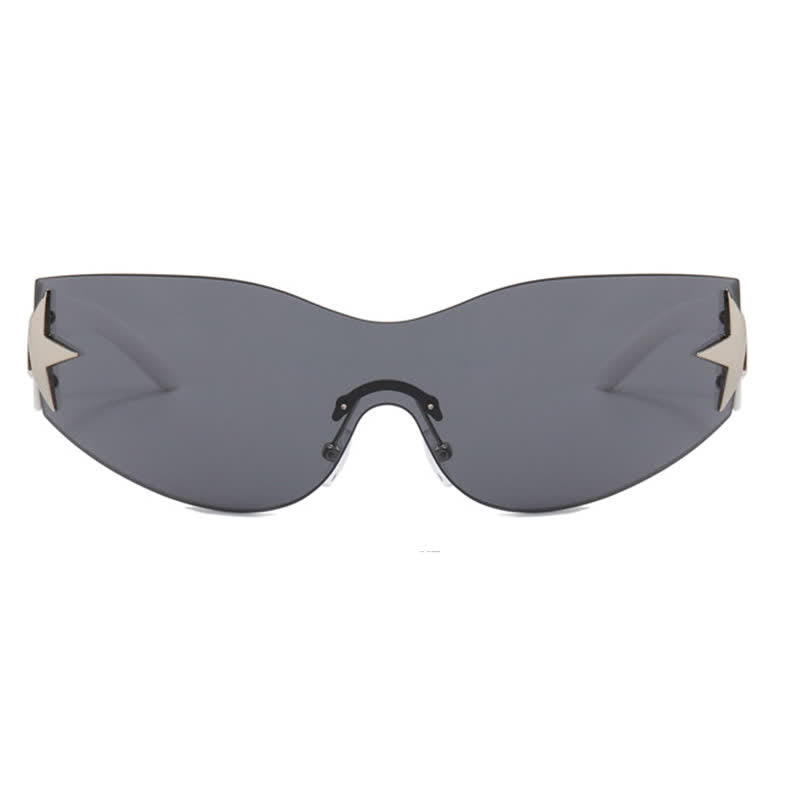 Spykay™ SG60726 Star One-piece Rimless Y2K Cyberpunk Aviator Sunglasses