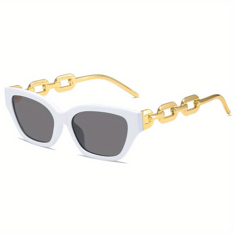 Spykay™ SG60953 Retro Cat-Eye Chain Temples Trendy Sunglasses