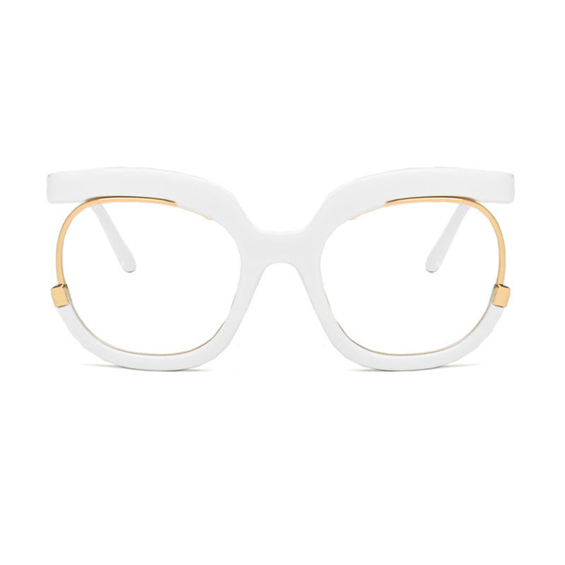 Spykay™ EG26670 Anti-blue Light Round Frames Owl Oversized Eyeglasses