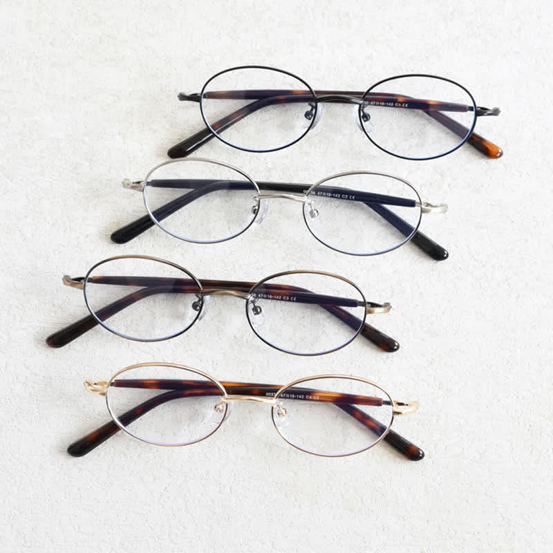 Spykay™ EG26867 Oval Frame Anti-blue Light Retro Classic Glasses