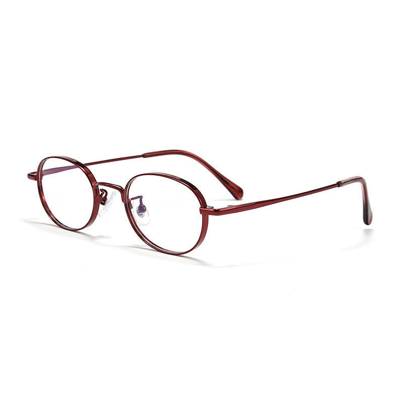 Spykay™ EG26933 Titanium Oval Frame Retro Anti-blue Light Glasses