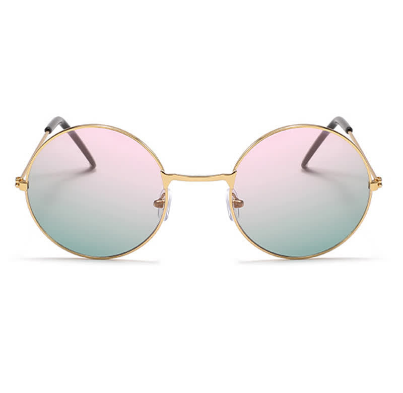 Spykay™ SG61008 Retro Round Frame Metal Sunglasses for Women Men