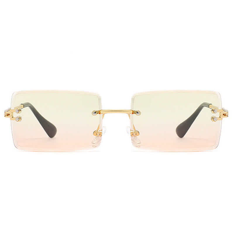 Spykay™ SG60744 Rimless Rectangle Frame Fashion Sunglasses