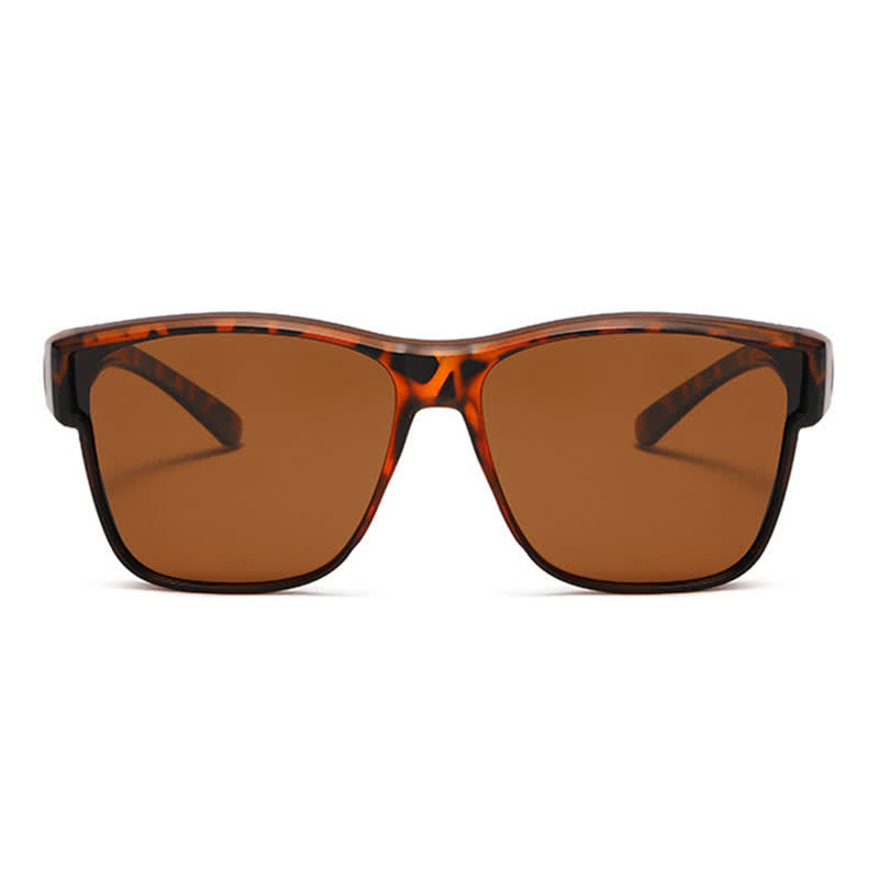 Spykay™ SG61007 Fit Over Glasses Square Frame Polarized Sunglasses for Women Men