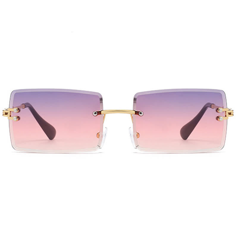 Spykay™ SG60744 Rimless Rectangle Frame Fashion Sunglasses