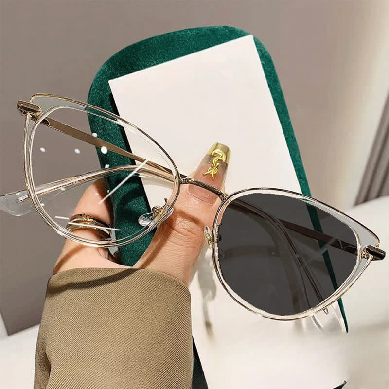 Spykay™ SG61009 Classic Simple Cat-Eye Anti-blue Light Photochromic Sunglasses