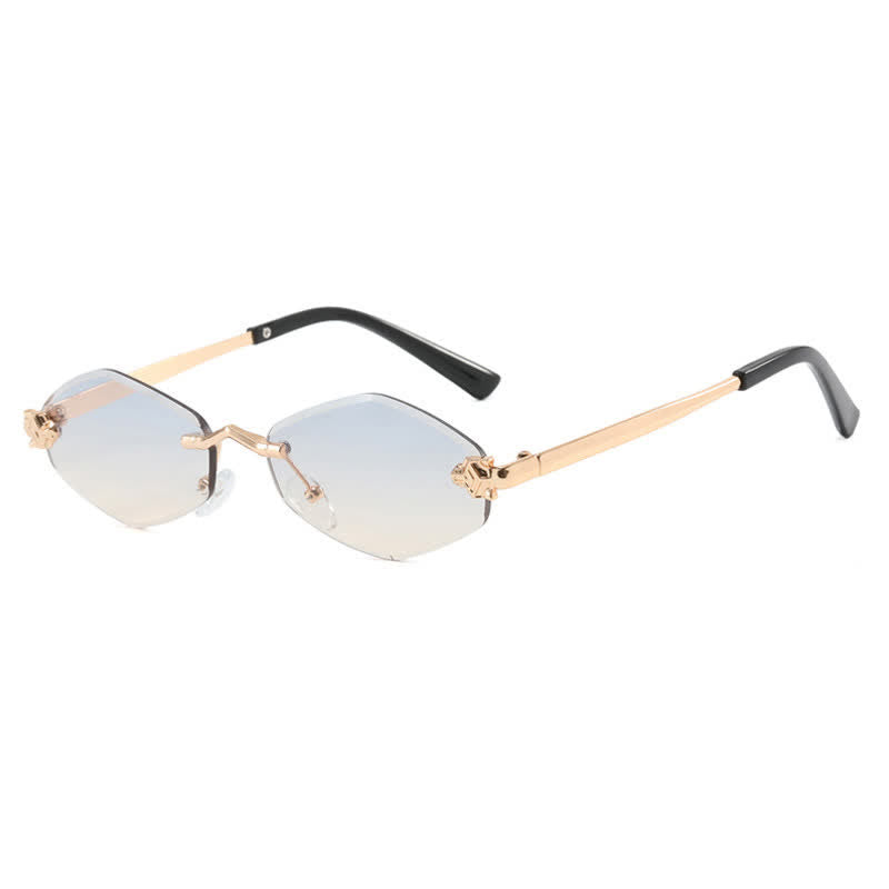 Spykay™ SG60684 Rhombus Frame Rimless Sunglasses