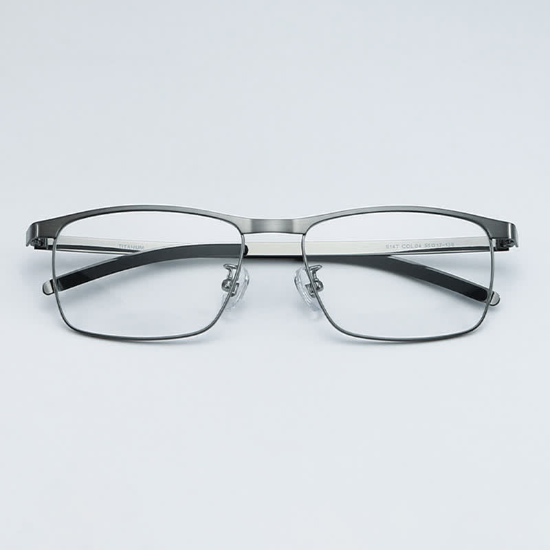 Spykay™ EG26852 Rectangle Titanium Frame Anti-blue Light Classic Glasses