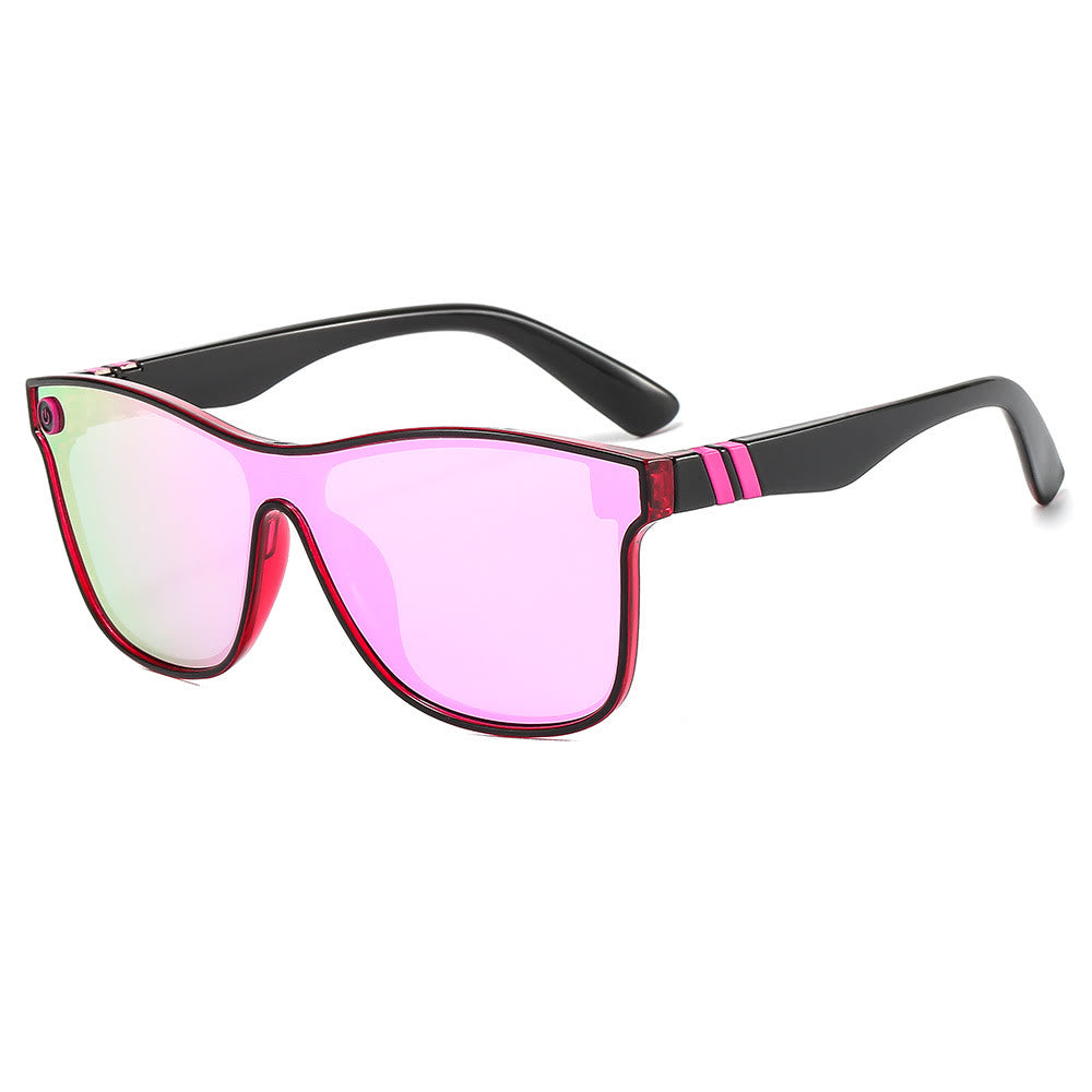 Spykay™ SG1022 Women's Streamlined Sunglasses, Summer Personality Coating Gradient Reflective Oversized Sunglasses