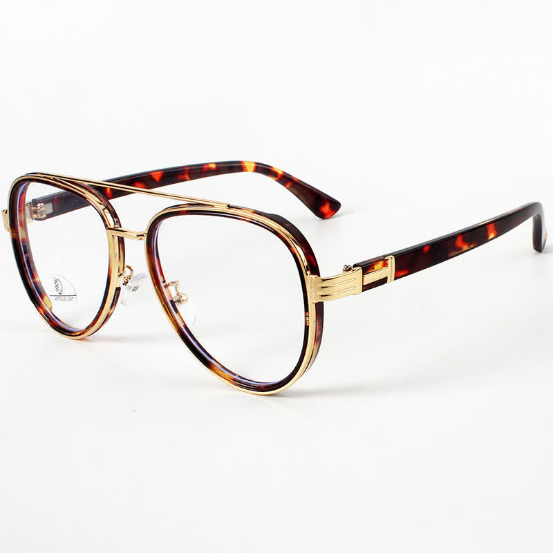 Spykay™ EG26816 Fashion Double Bridges Anti-blue Light Oversized Aviator Glasses