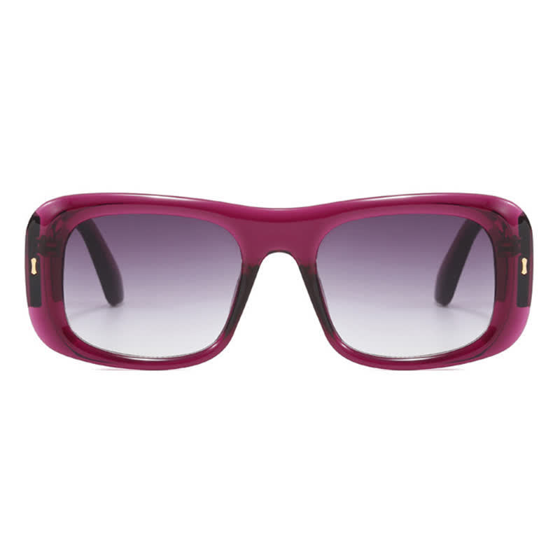 Spykay™ SG60905 Arrow Decor Square Frame Thick Sunglasses