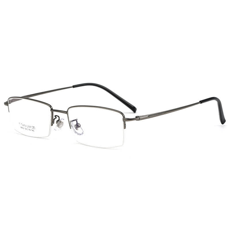 Spykay™ EG26844 Semi-Rimless Rectangle Titanium Frame Anti-blue Light Simple Glasses